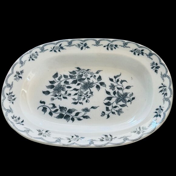 Antique Villeroy & Boch Wallerfangen Floral Ironstone Serving Dish 1875-1909 13" - Picture 1 of 6